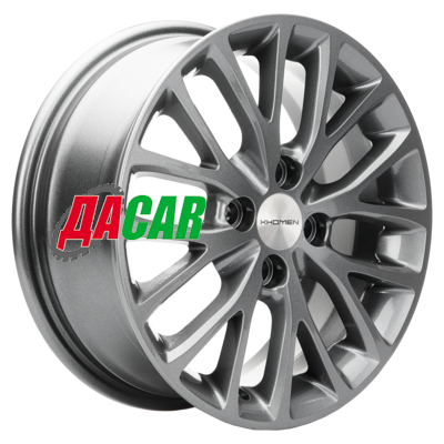 Khomen Wheels KHW1507 (Rapid/Fabia) 6x15/5x100 ET38 D57,1 Gray-FP