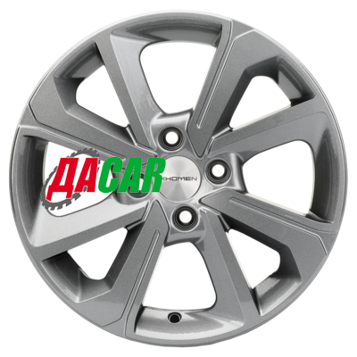 Khomen Wheels KHW1501 (Logan/Sandero/Xray) 6x15/4x100 ET50 D60,1 Gray