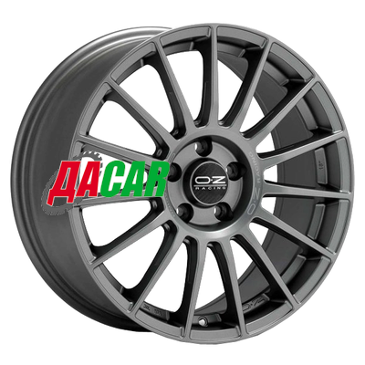 OZ Superturismo LM 9,5x19/5x112 ET40 D75 Matt Graphite + Silver Lettering