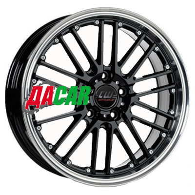 Borbet CW2/5 7x17/5x105 ET40 D56,6 Black Rim Polished