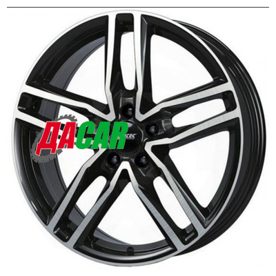 Alutec Ikenu 8x18/5x112 ET43 D66,5 Diamant black front polished