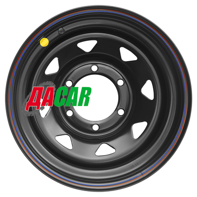 Off-Road Wheels Тойота Ниссан 8x15/6x139,7 ET-5 D110 черный (треуг. мелкий)