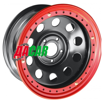 Off-Road Wheels Тойота Ленд Крузер 100/105 8x16/5x150 ET-14 D113 Черный с бедлоком (красный)