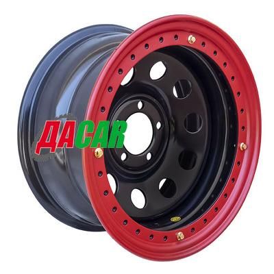 Off-Road Wheels Jeep 8x16/5x114,3 ET-19 D84 черный с бедлоком (красный)