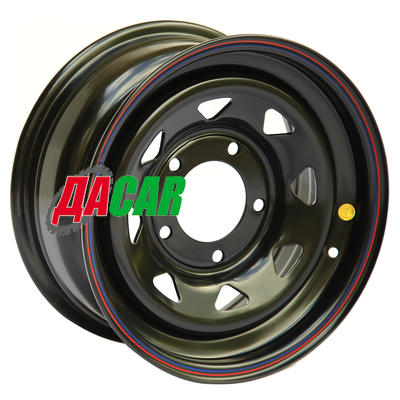 Off-Road Wheels Jeep 8x15/5x114,3 ET-19 D84 черный (треуг. мелкий)
